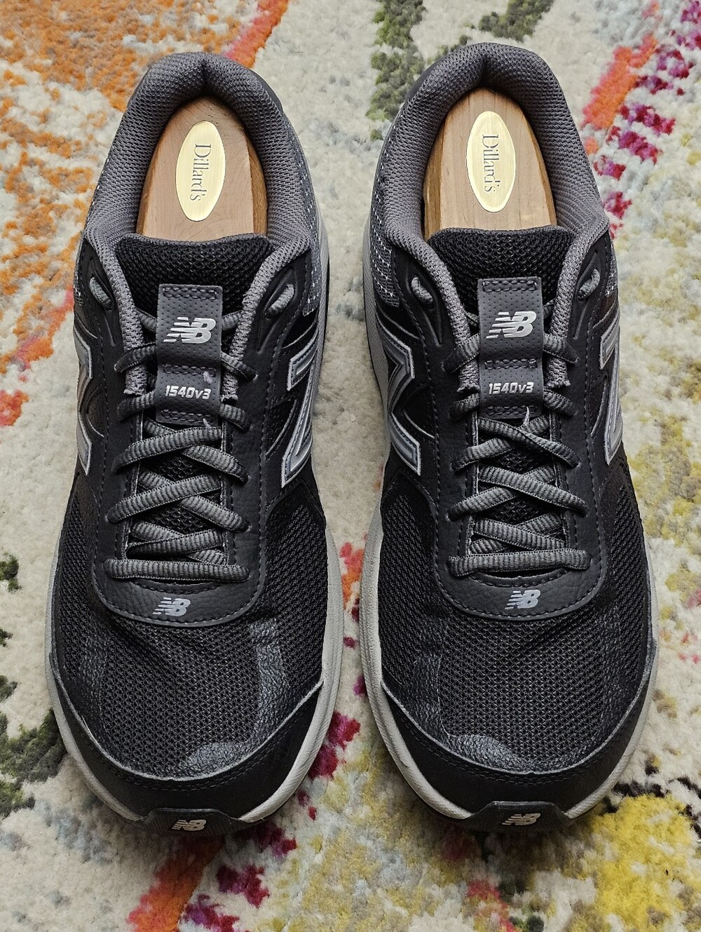 New Balance 1540 V3 Men's Shoes Size 9 M1540BK33 Grey/Blk Running Athletic NB